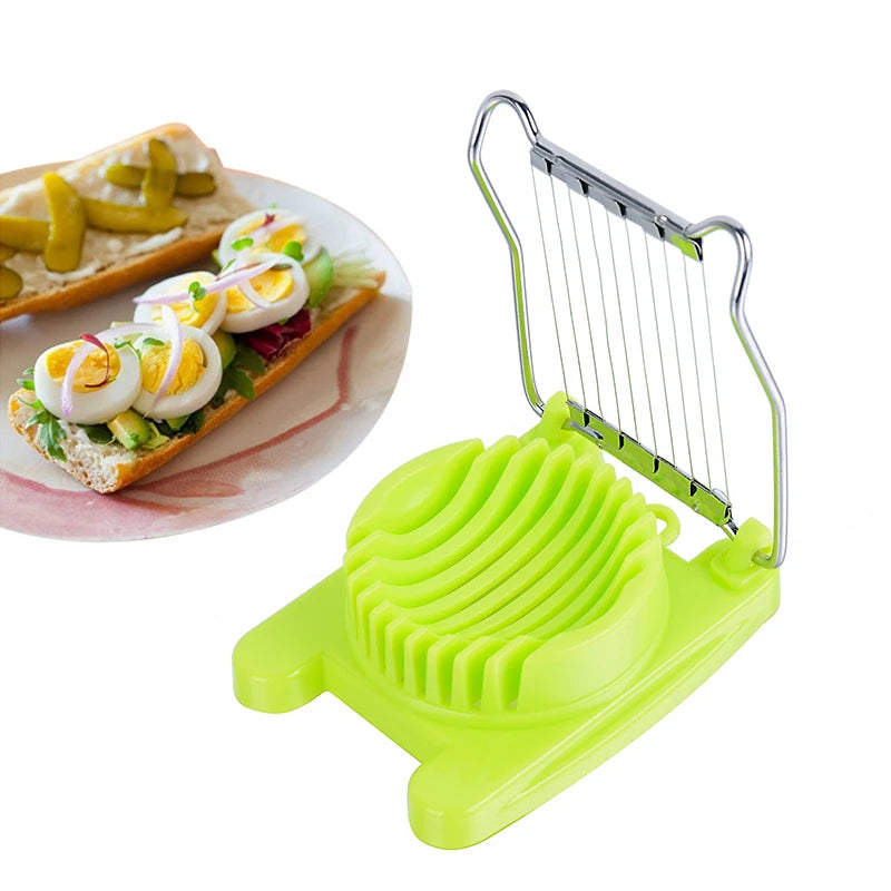 Egg Slicer Chopper Stainless Steel Fruit Salad Cutter | Manual Food Processor