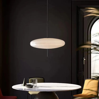 Black & White LED Pendant Lights | Minimalist Flying Saucer Design