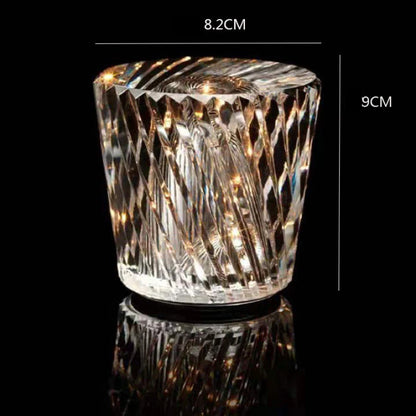 New crystal lamp creative diamond LED rechargeable table lamp bar table lamp atmosphere bedroom bedside atmosphere lamp