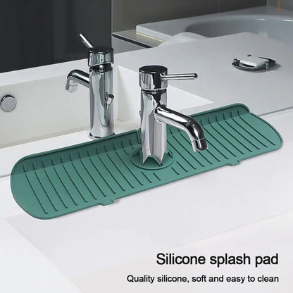 Large Silicone Faucet Mat - Sink Splash Pad & Countertop Protector