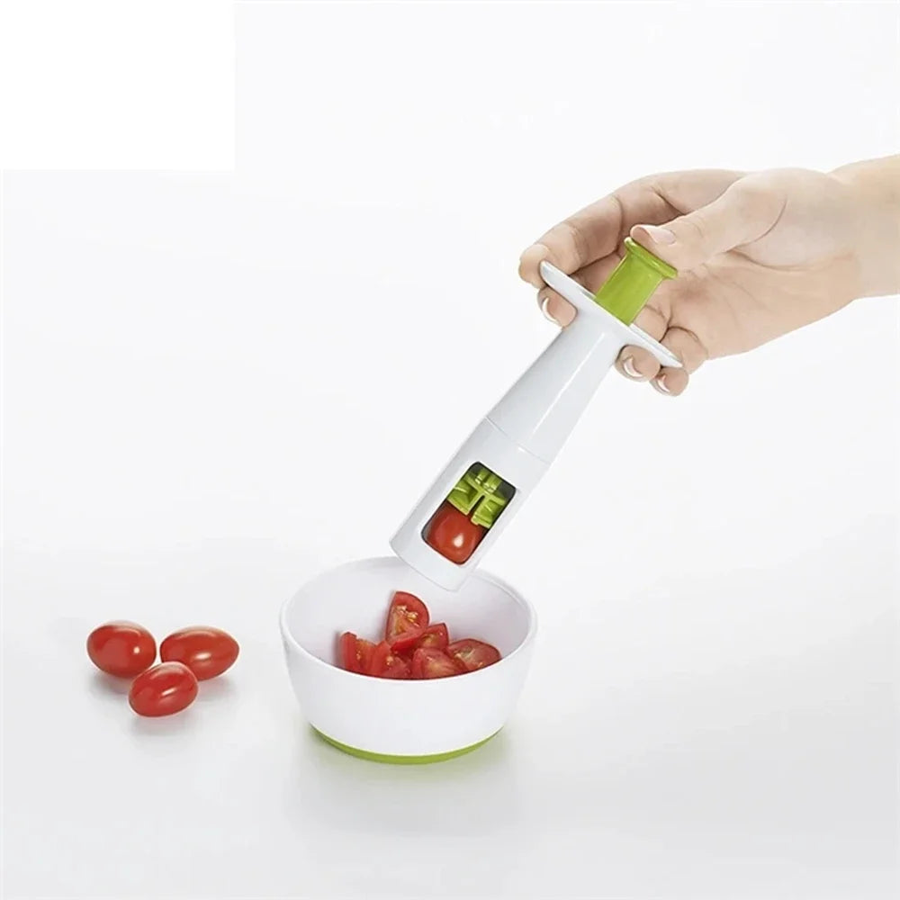 Tomato Slicer Cutter Grape Tools Cherry Fruit Salad Splitter for Baby Toddlers