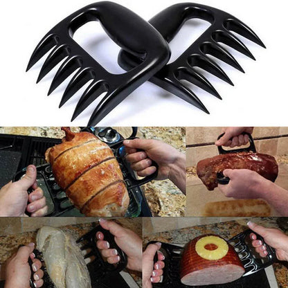 BBQ Meat Shredder Claws - Pulled Pork, BBQ Fork, Fruit & Veggie Slicer, Cooking Tools