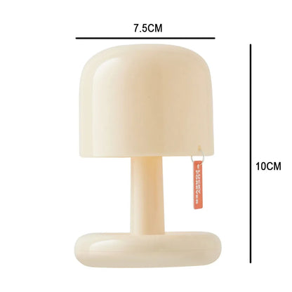 Mini Sunset Night Light Xmas Gift Mushroom Table Lamp Decoration For Bedroom USB Rechargeable Touch Sensor Switch
