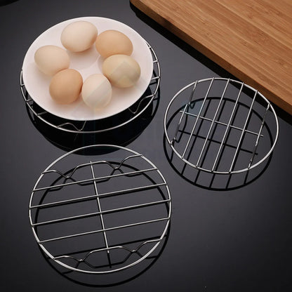 Air Fryers Accessories Stainless Steel Cooking Steaming Racks for Steaming Vegetables and Rice Racks for Kitchen Tools freidora